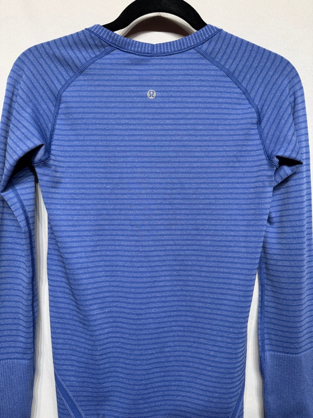 Lululemon Swiftly Tech Long Sleeve Crew Heathered Sapphire Blue 6 - Picture 6 of 8